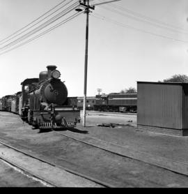 South-West Africa, January 1961. Opening of 3ft 6in line. SAR Class NG15 in railway yard at closu...