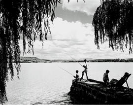 Bethlehem, 1957. Fishing at Loch Athlone.