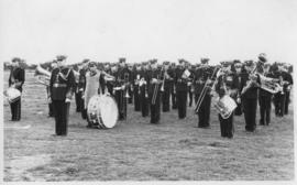 Cape Town. Railway and harbour band with bandmaster EC Bishton.