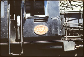 Number plate of SAR Class GEA No 4030.