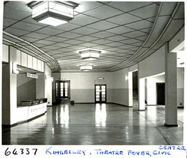 "Kiimberley, 1956. Foyer of the theatre in civic centre."