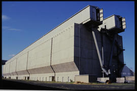 Large industrial steel-clad building.