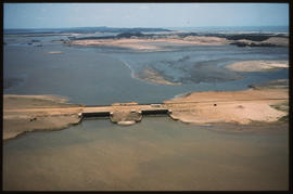 Richards Bay, January 1976. Tidal gates at Richards Bay Harbour. [D Dannhauser]