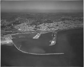 Port Elizabeth. Aerial view of Port Elizabeth Harbour and city centre.