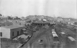 Luderitz, South-West Africa, 1914/15. Luderitz station and loco depot. (EH King Papers. King serv...
