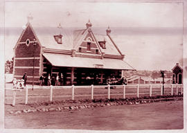 Johannesburg, circa 1896. Jeppe station building.