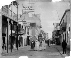 Suez, Egypt. Commercial street. (Donated by Colonel HS Holt)