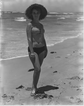 Port Elizabeth, 1965. Model in swimwear.