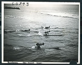 Durban, 1956. Surfboarding.