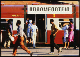 Johannesburg. Platform scene at Braamfontein.