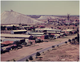 Welkom, January 1969. Town with mine in the background. [HH Kruger]