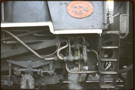 Number plate of SAR Class 14CR No 1774.