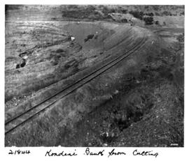 Pietermaritzburg district, 1919. The new 27m high Mkondeni embankment between Pentrich and Umlaas...