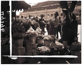Durban, 1945. Flower sellers.