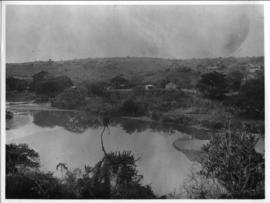 Circa 1902. Construction Durban - Mtubatuba: Bond's Drift on the Tugela River. (Album on Zululand...