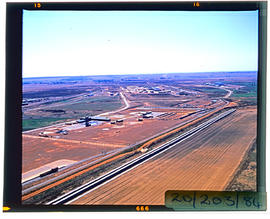 Bapsfontein, September 1984. Aerial view of Sentrarand. [T Robberts]