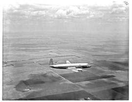 "Bloemfontein district, 1965. SAA Vickers Viscount ZS-CDU 'Bosbok'. SEE C6038"