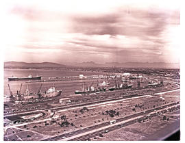 Cape Town, 1967. View over Table Bay Harbour.
