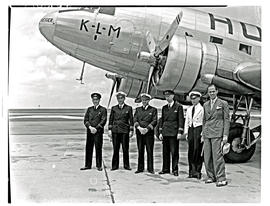 Johannesburg, 1940. Rand airport. KLM Douglas DC-3 PH-ALR. (3 negatives)