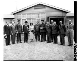 August 1950. Palmietfontein Airport. Group with Minister of Transport Sauer before his first flig...