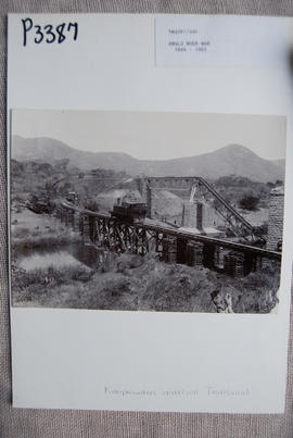 Kaapmuiden, circa 1901. . Damaged bridge.