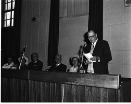 Johannesburg, August 1971. Retirement ceremony for Mr Lehman in the Transport Conference Hall.