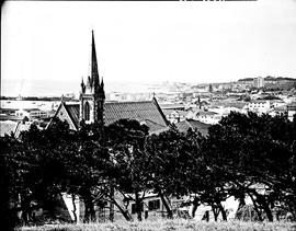 Port Elizabeth, 1954. City centre viewed from Donkin Reserve.