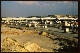 Johannesburg, 1989. Kaserne container depot.