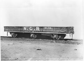 NGR 28 foot six-wheeled low side truck No 714.