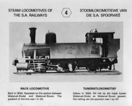 SAR postcard series No 4: NZASM rack locomotive.