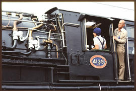 September 1977. SAR Class GMA No 4139 with driver and fireman.