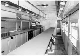 Pretoria, 1957. Interior of SAR type A-41 No 222 counter car.
