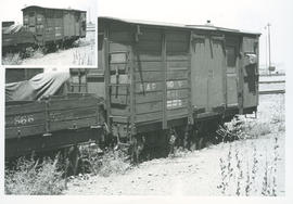 SAR wooden narrow gauge goods van type NG.V-1 No NG221 and open goods wagon type NG.D-5 No 568.