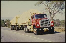 SAR Ford with trailer on the road.