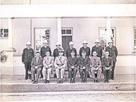 Pietersburg, June 1958. Railway police and station staff.