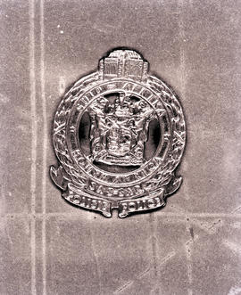 Circa 1963. Cap badge of the Railway Police.