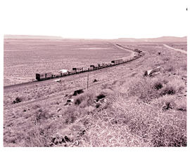"Britstown district, 1968. Goods train on the Riem-Ysterrante section."