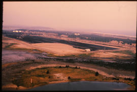 Richards Bay, September 1984. Aerial view of harbour construction. [T Robberts]
