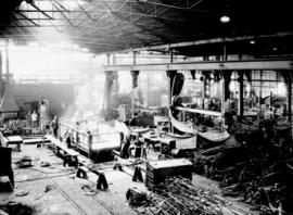 Pietermaritzburg, 1936. Interior of mechanical workshop.