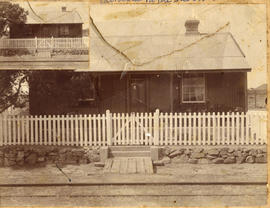 Bethesda Road. Corrugated iron ganger's cottage with picket fence.