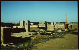 Richards Bay, July 1974. Construction at Richards Bay Harbour. [S Mathyssen]