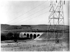 Natal, June 1954. Bridge on the new line between Estcourt and Mooi River.