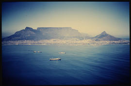 Cape Town. Aerial view of Cape Town and Table Mountain.