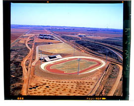 Bapsfontein, September 1984. Sports complext at Sentrarand. [T Robberts]