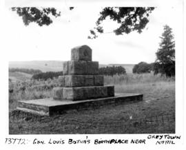 Greytown district, 1964. Monument at General Louis Botha's birthplace.