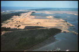 Richards Bay, January 1976. Coal terminal in Richards Bay Harbour.