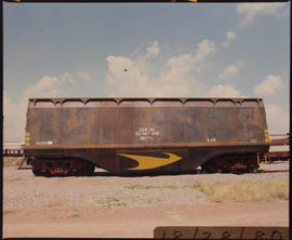 Pretoria, September 1980. SAR type CCR-5X coal wagon at Koedoespoort. [CJ Dannhauser]