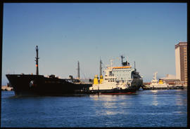 East London, August 1985. Ships and SAR tugs in Buffalo Harbour. [Z Crafford]
