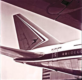 "1978. SAA Boeing 747SP ZS-SPB 'Outeniqua'. Tail."