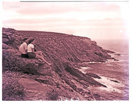 Mossel Bay, 1949. Viewpoint at Cape St Blaize.